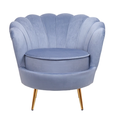 Низкое кресло ракушка Pearl Sky