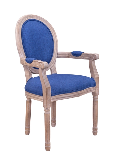 Мягкий стул с подлокотниками Volker Arm Original Blue