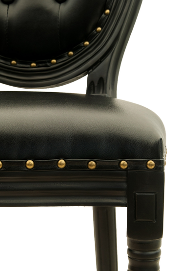 Дизайнерский барный стул Filon Button Black