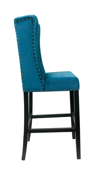 Дизайнерский барный стул Skipton Blue Velvet