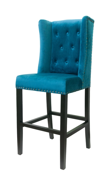Дизайнерский барный стул Skipton Blue Velvet